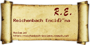 Reichenbach Enciána névjegykártya